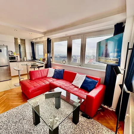 Sawa 6 Metro Fast Wifi 70'Tv Panorama Hbo, Netflix, Dsiney+ Apartment Warsaw Exterior photo